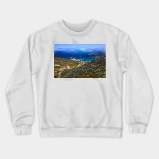 Low clouds over the Aegean - Folegandros island Crewneck Sweatshirt